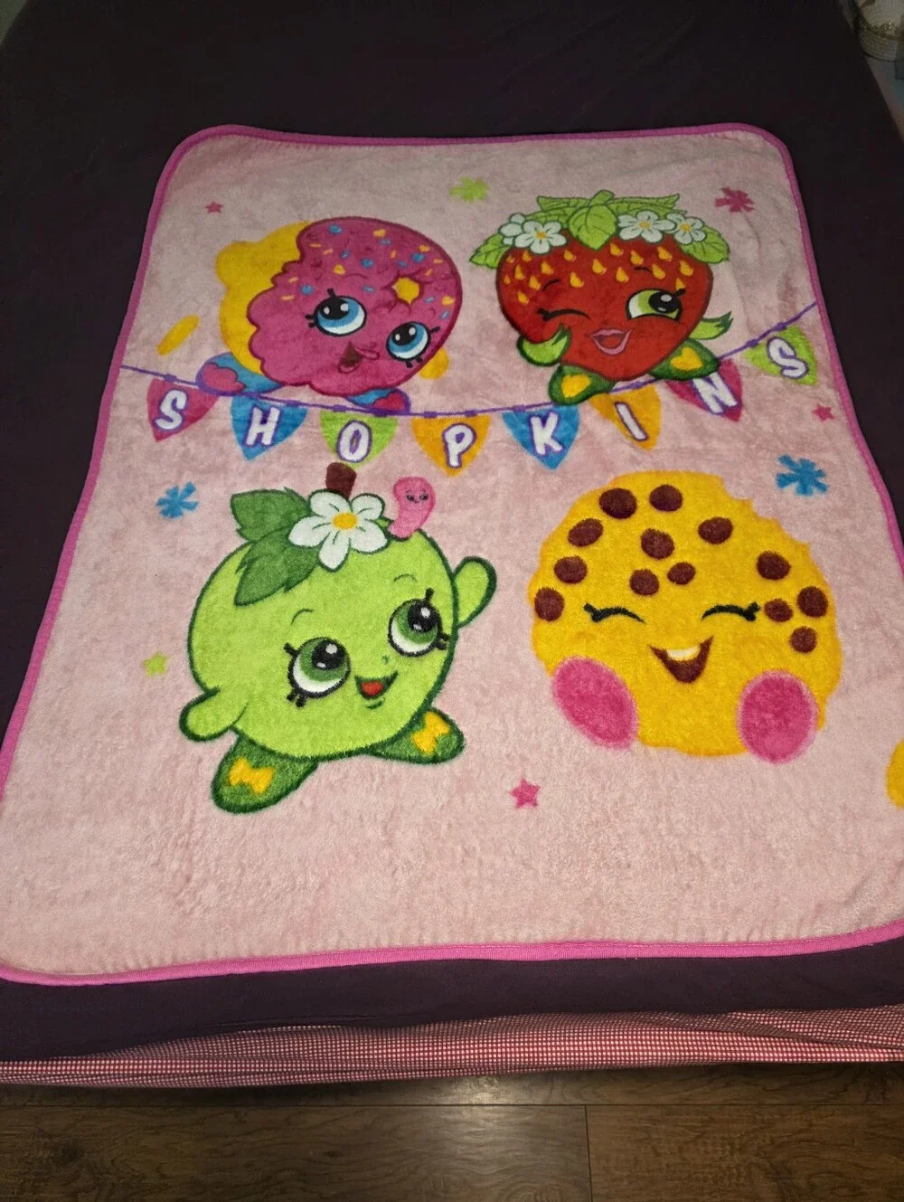 Shopkins Plush Throw Blanket